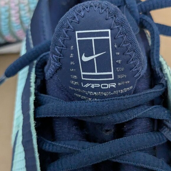 Nike Court React Vapor NXT Glacier Ice Midnight Navy Women's  Size 7.5 - Picture 11 of 15